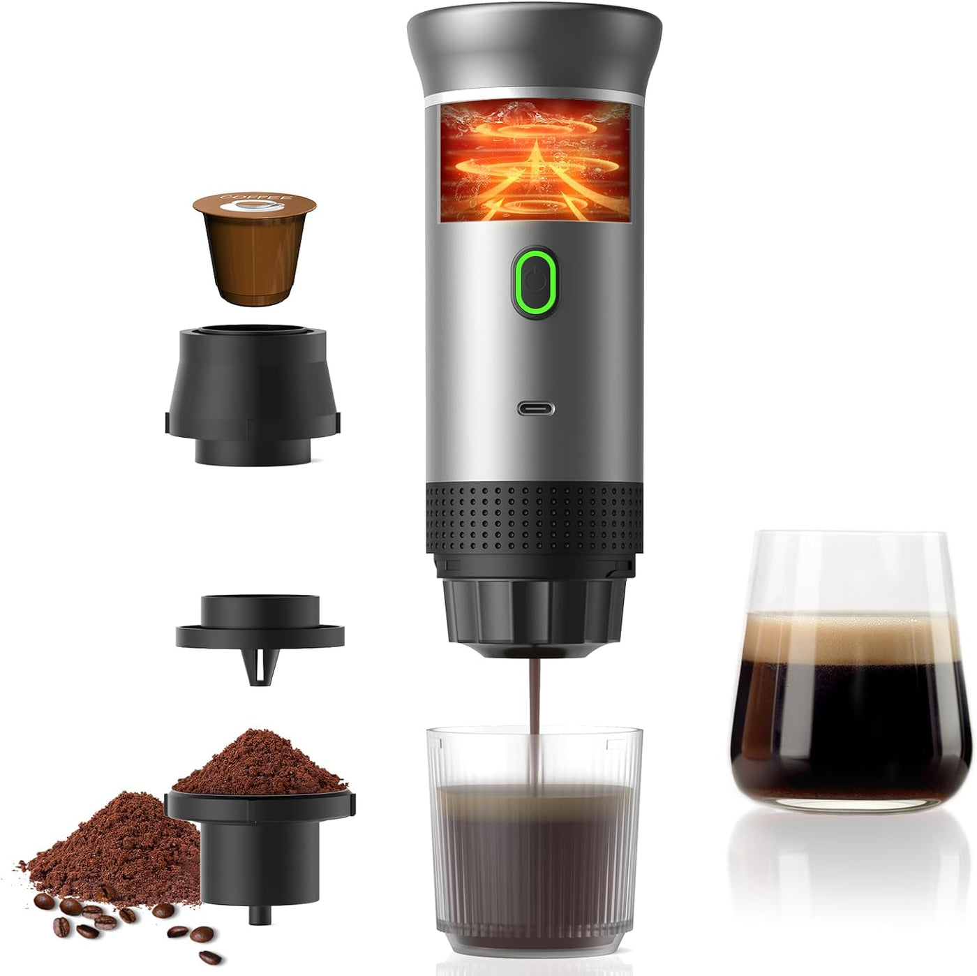 Carsync Espressor Portabil – Aparat Cafea Espresso pentru Mașină