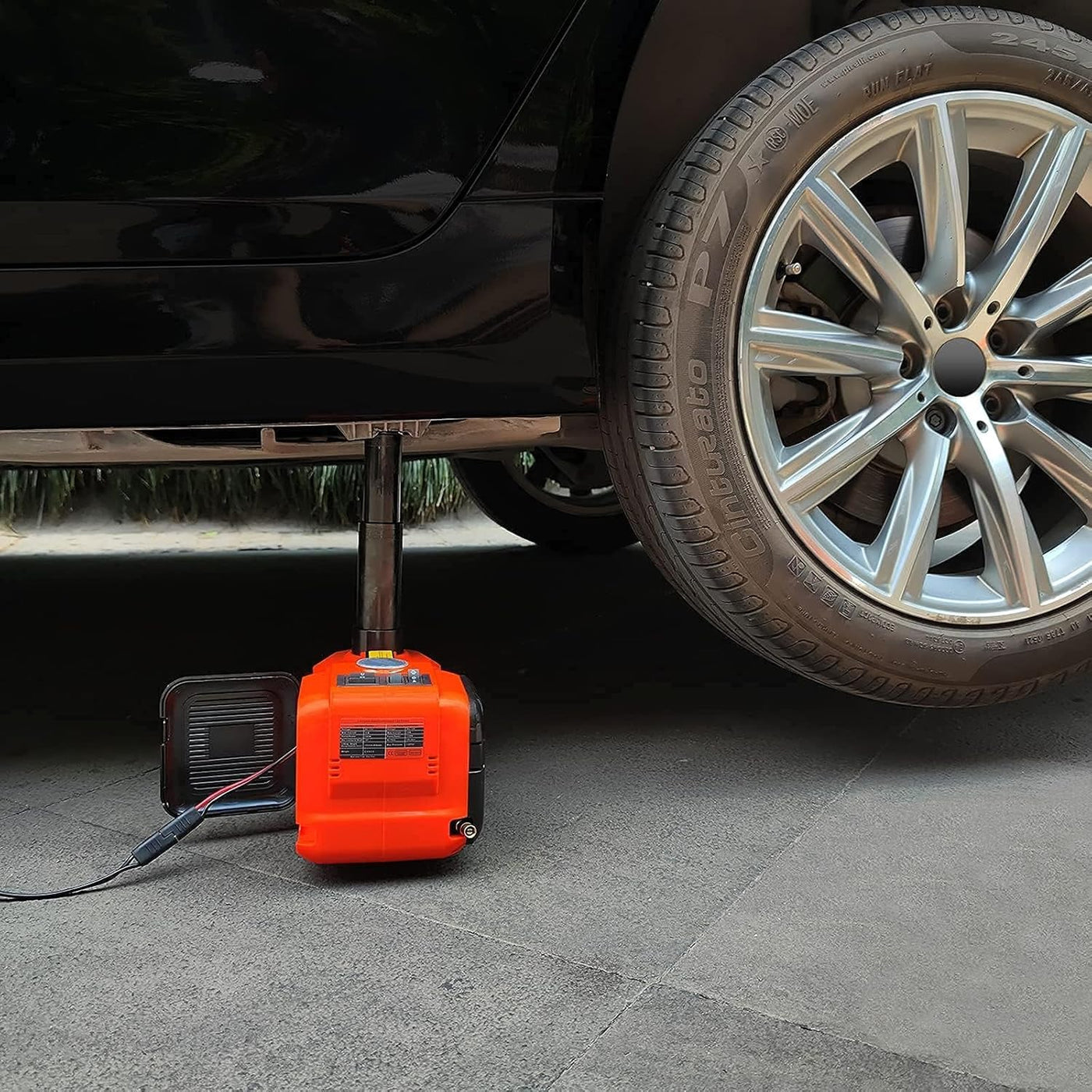 Carsync Set Cric Hidraulic Electric Auto 5 Tone 12V – cu Cheie de Impact, Pompă Umflat Anvelope & LED