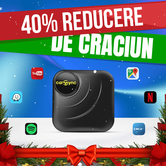 Carsync BOX - Sistem Android 14.0 + GPS + Slot SIM & Card SD + Wireless Carplay/AndroidAuto