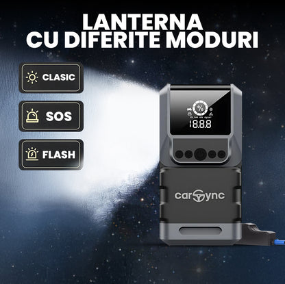 Carsync EXTREME 4 IN 1 | Starter Auto, Compresor Aer, Baterie Portabila, Lanterna