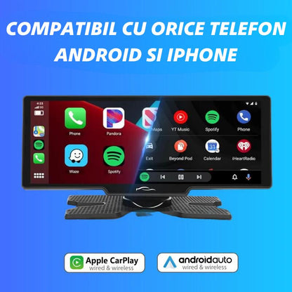 Carplay/Android Auto Wireless 26 cm + Camera Marsarier + Camera de Bord