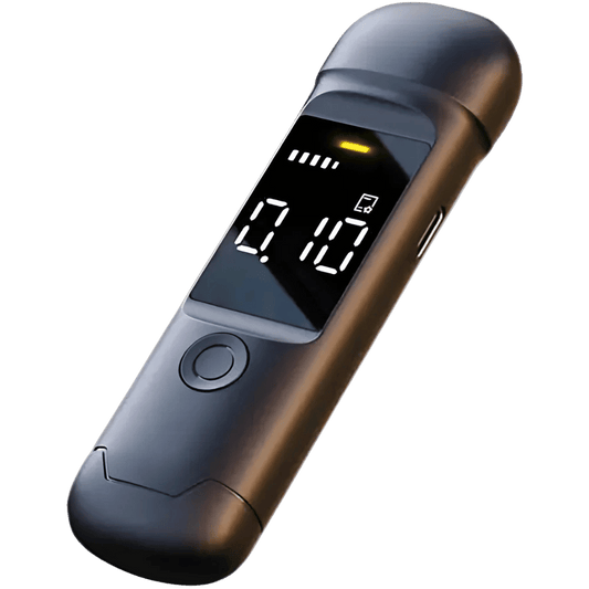 Etilotest Digital Non-Contact, Precizie +0.015%, Calibrare Automata, Memorare Rezultate, Display LCD, Autonomie Extinsa, Negru