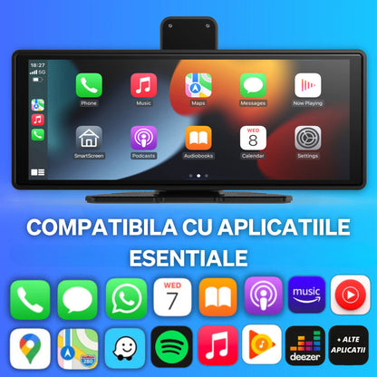 Carplay/Android Auto Wireless 26 cm + Camera Marsarier + Camera de Bord