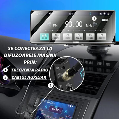 Carplay/Android Auto Wireless 26 cm + Camera Marsarier + Camera de Bord