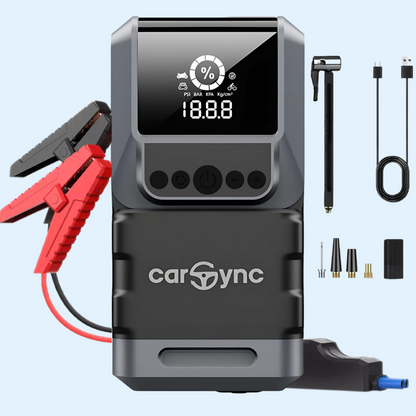 Carsync EXTREME 4 IN 1 | Starter Auto, Compresor Aer, Baterie Portabila, Lanterna
