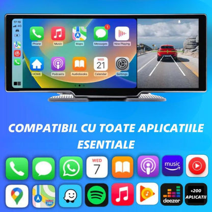 Carplay/Android Auto Wireless 26 cm + Camera Marsarier + Camera de Bord