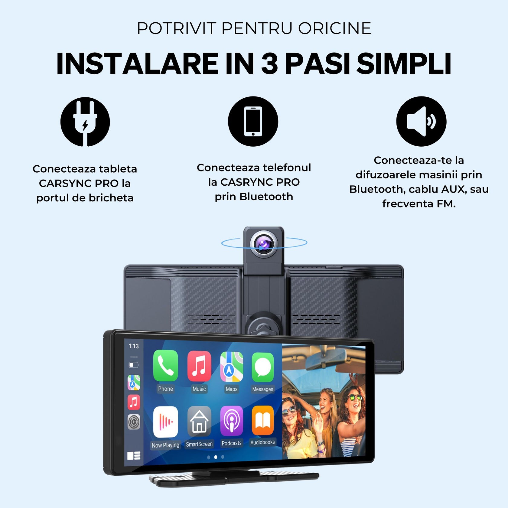 Carsync Pro + Camera Bord 4K + Camera Marsarier